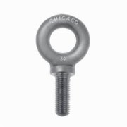 CHICAGO HARDWARE Machinery Eye Bolt With Shoulder, 7/8"-9, 2-1/4 in Shank, 1-11/16 in ID, Steel 12968 8